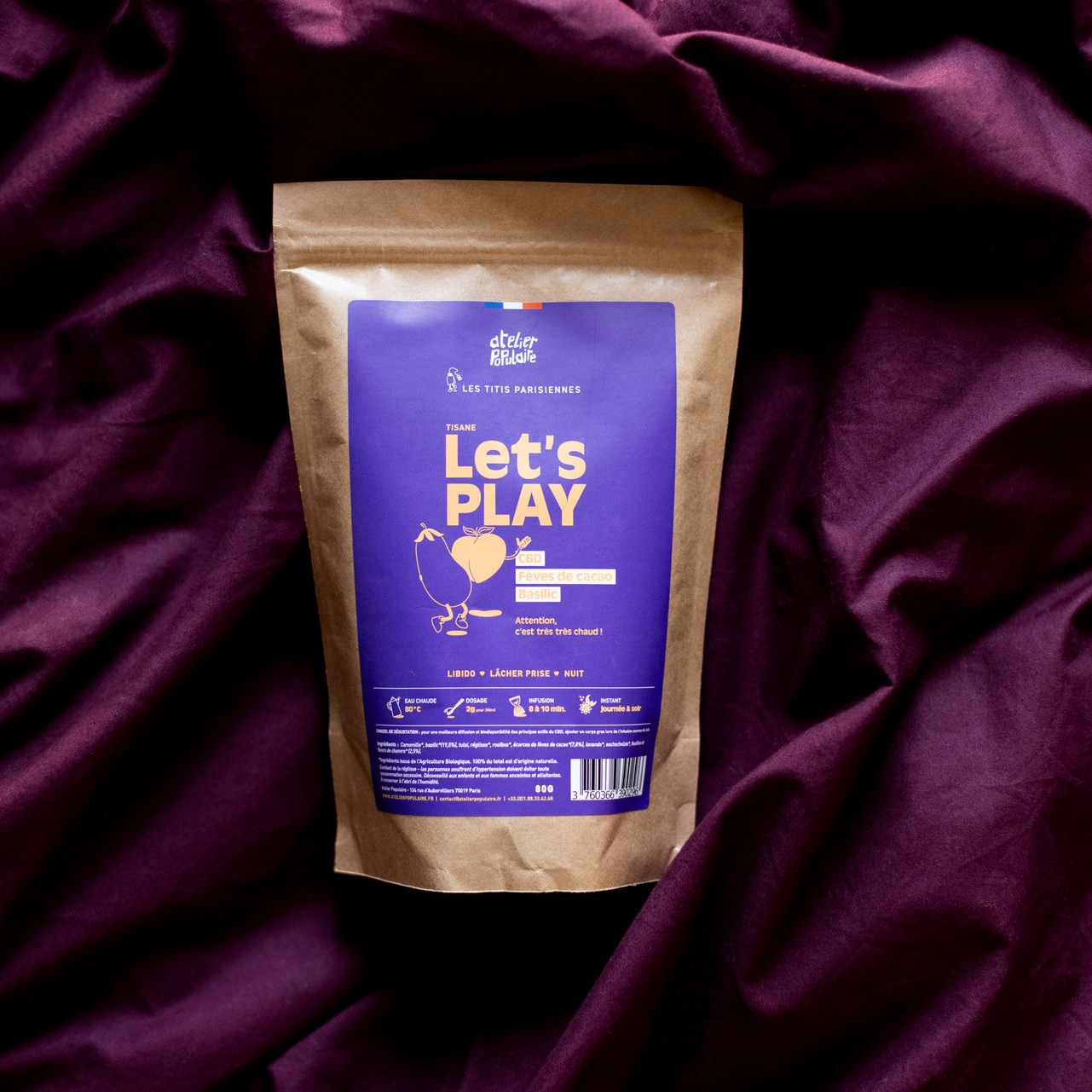Tisane au CBD Let's Play 80g