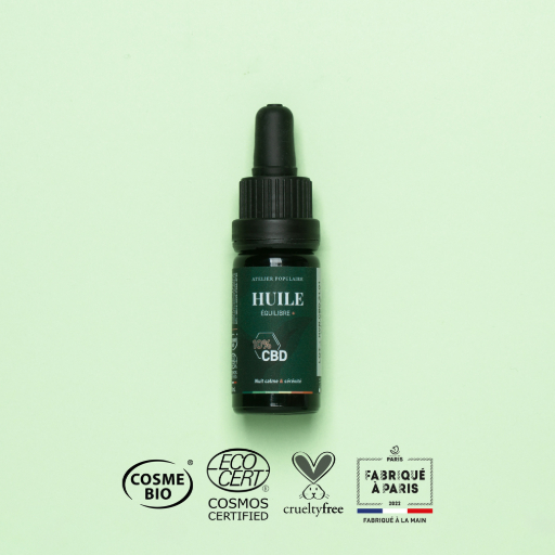 Huile équilibre + CBD 10% | COSMOS CERTIFIED | 10ml