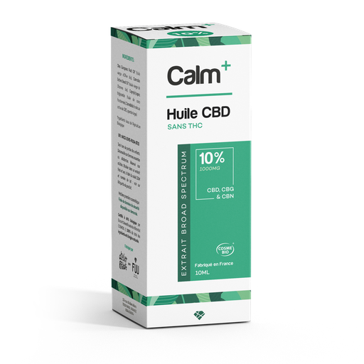 [C+HUILE1000] Calm+ | Huile CBD bio 10%