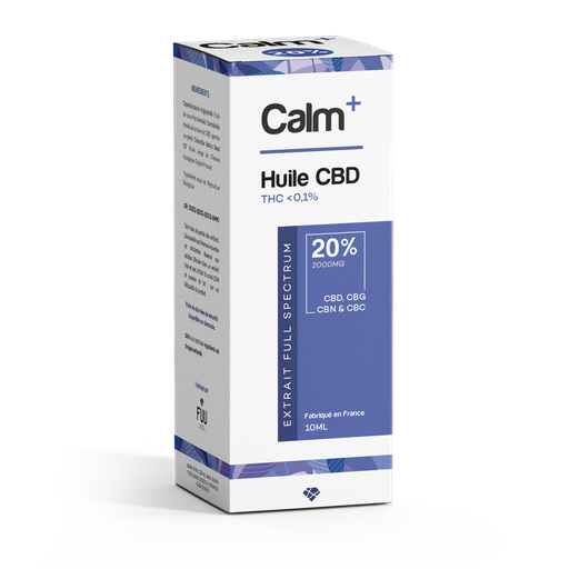 [C+HUILE2000] Calm+ | Huile CBD 20%